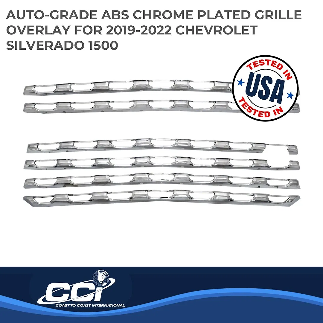 IWCGI167 – COAST2COAST Grille Insert, Overlay 6 Piece Chrome Plated ABS Plastic With Logo Cutout - view 2